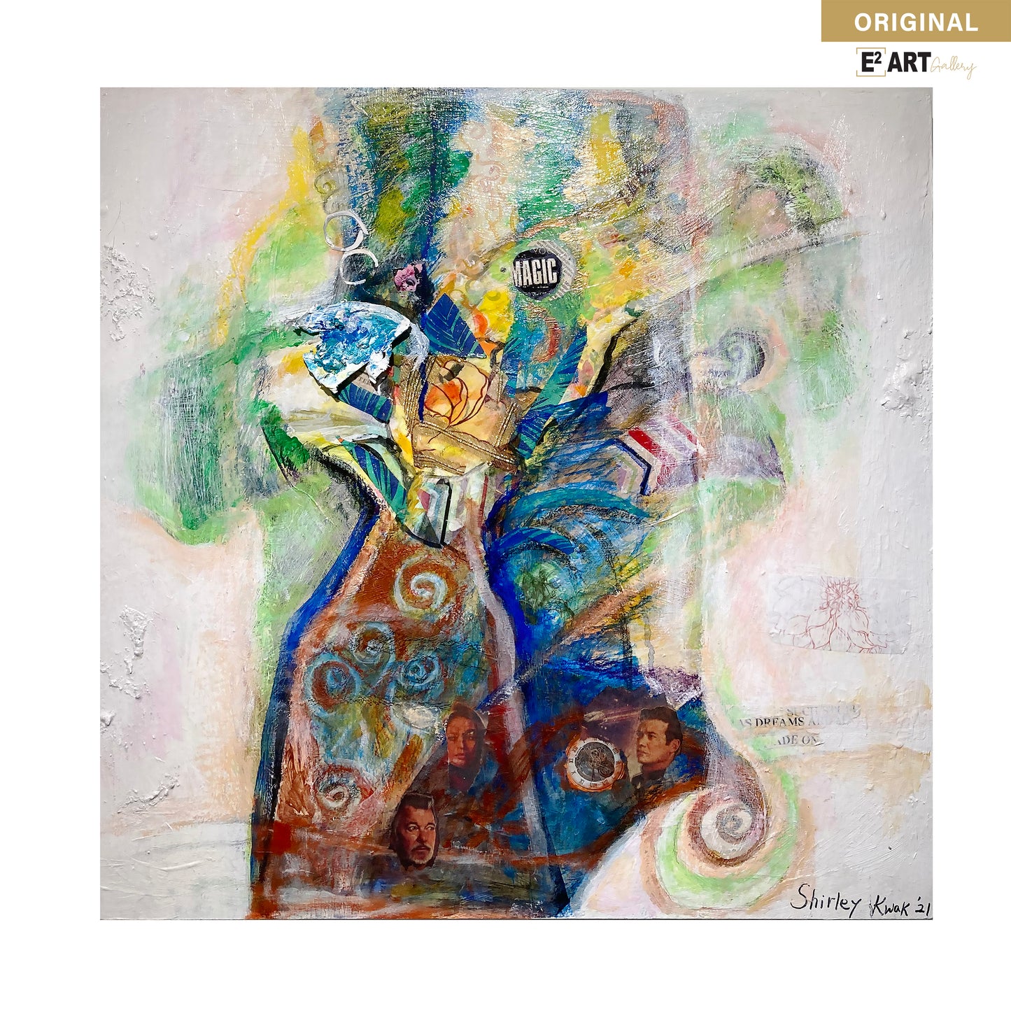 'Day Dream 1' by Shirley Kwak, 26" x 26"