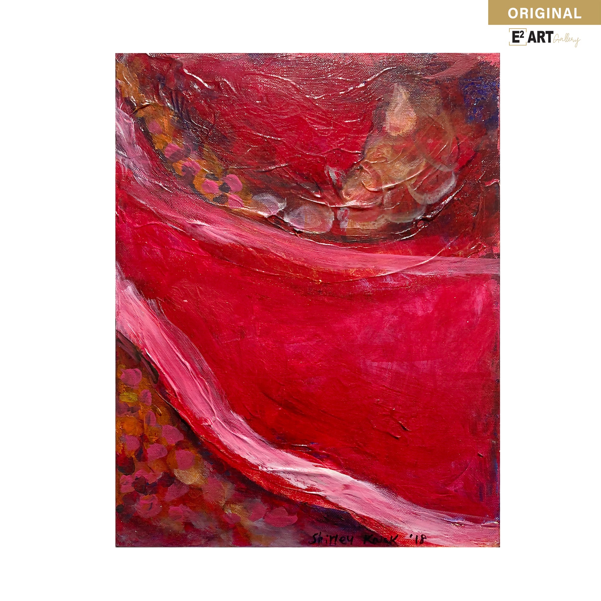 'Galaxy Red 1' by Shirley Kwak, 11" x 14"