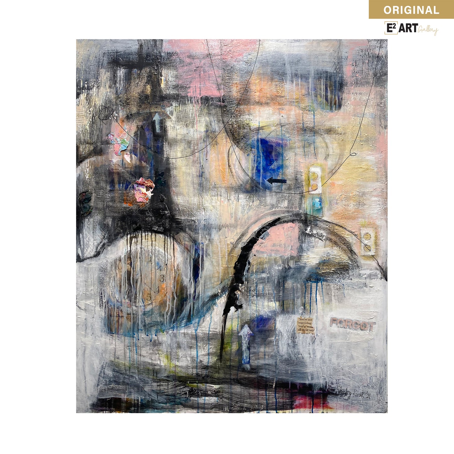'Subconscious A' by Shirley Kwak, 40" x 48"