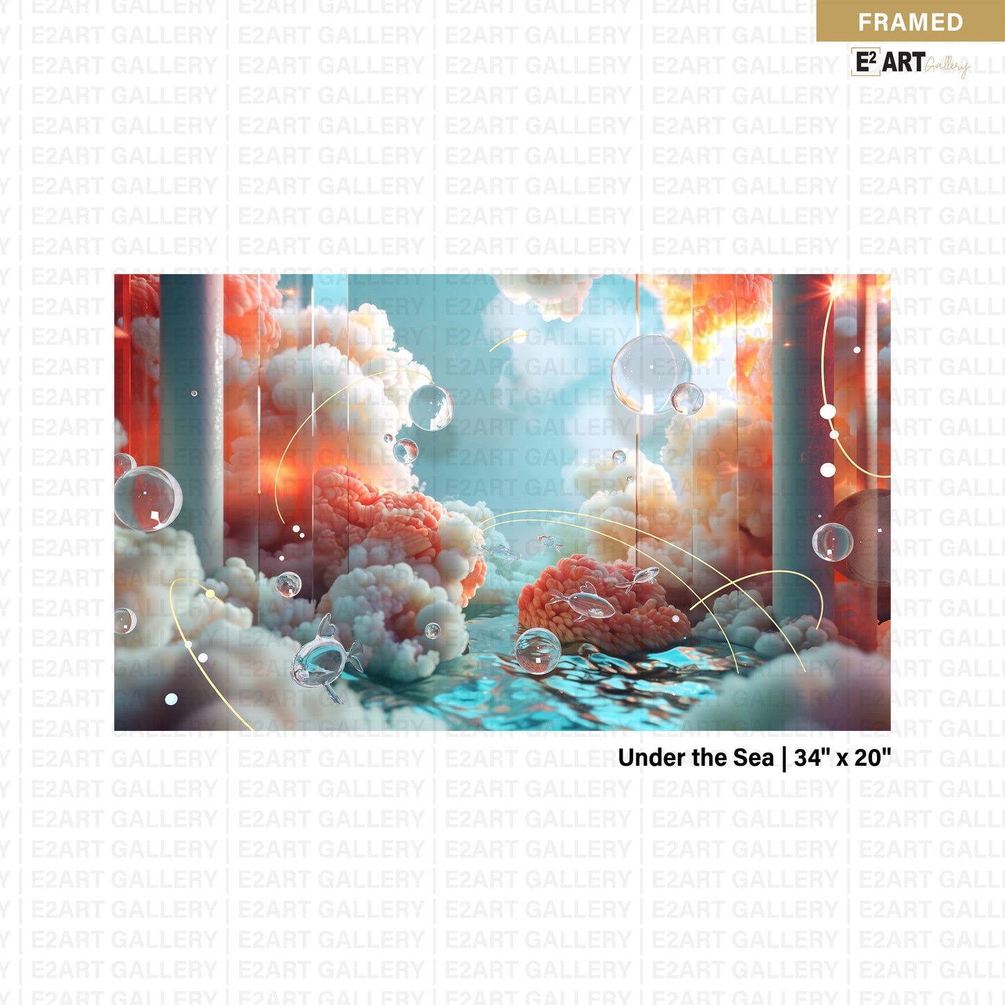 'Under the Sea' by Yumi Na, 34" x 20"