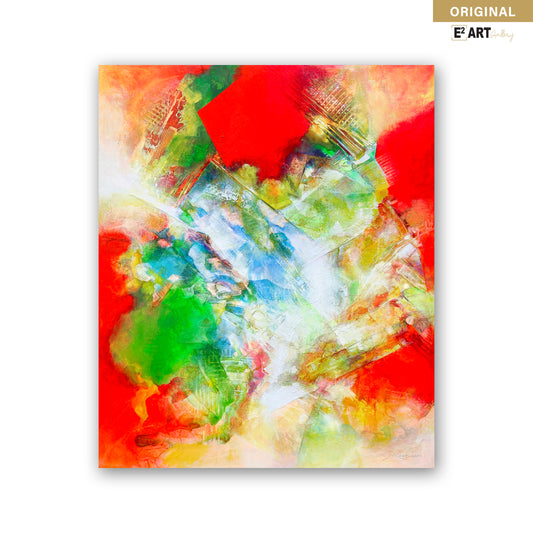 Autumn in Inwangsan (인왕산의 가을 · Inwangsan-ui Gaeul) by Steve Moon, 40" x 48"