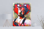 Tupac Shakur Canvas Acrylic Painting Wall Art Decor by Steve Moon, 34" x 44"