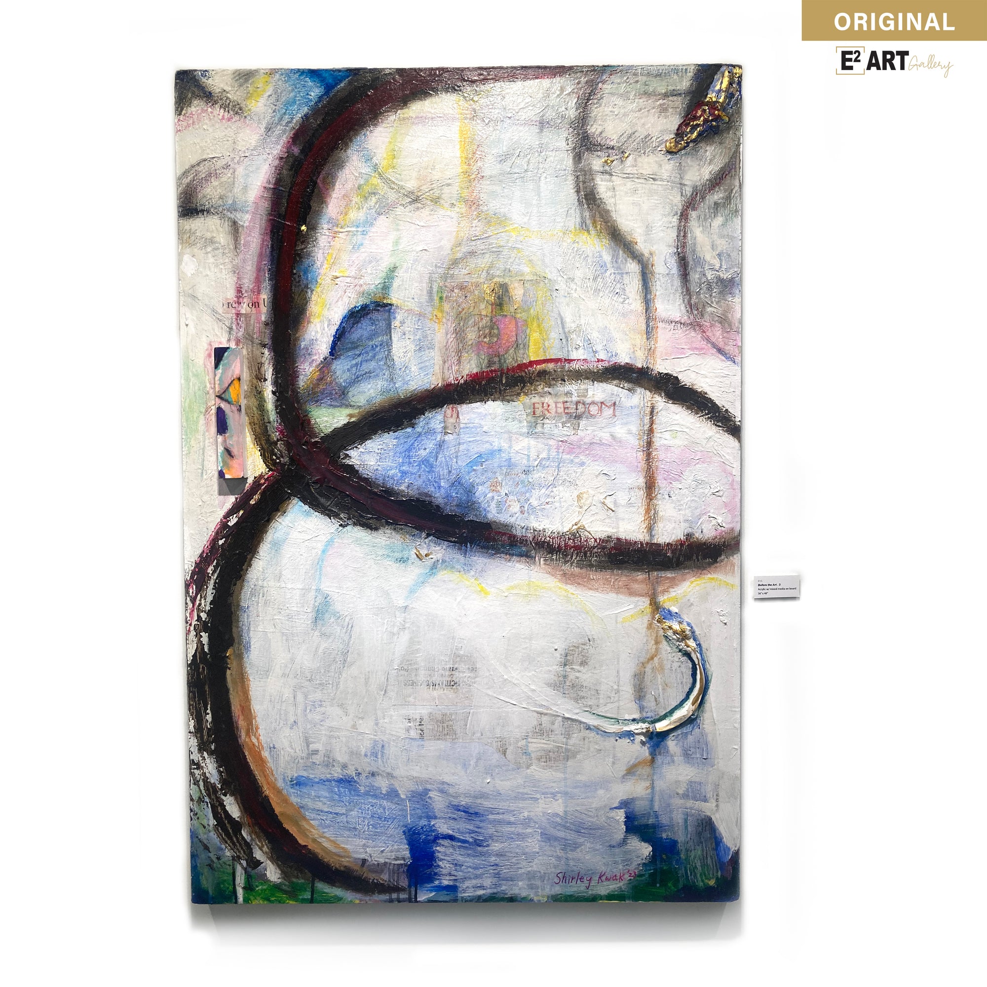 'Before The Art 3' by Shirley Kwak, 36" x 48"