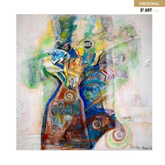 'Day Dream 1' by Shirley Kwak, 26" x 26"