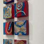 'Galaxy blue Series 1-10' by Shirley Kwak, 5.5" x 5.5"