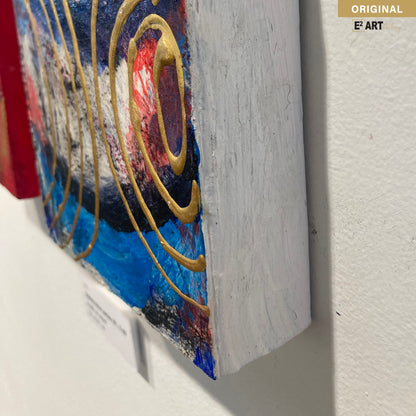 'Galaxy blue Series 1-10' by Shirley Kwak, 5.5" x 5.5"