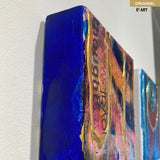 'Galaxy blue Series 1-10' by Shirley Kwak, 5.5" x 5.5"