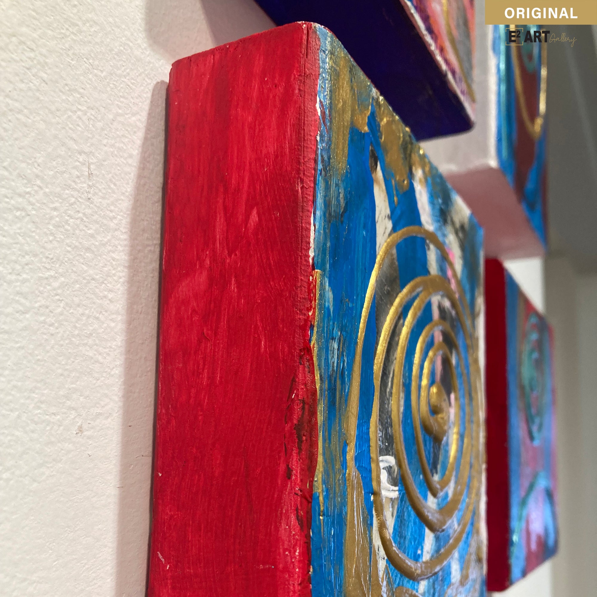 'Galaxy blue Series 1-10' by Shirley Kwak, 5.5" x 5.5"