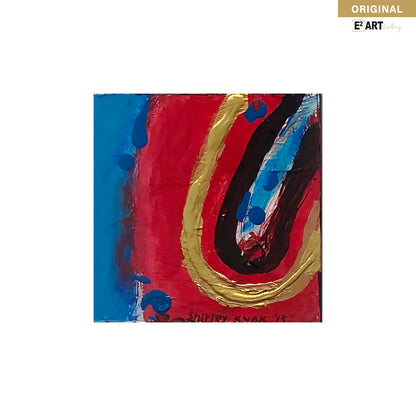'Galaxy blue Series 1-10' by Shirley Kwak, 5.5" x 5.5"