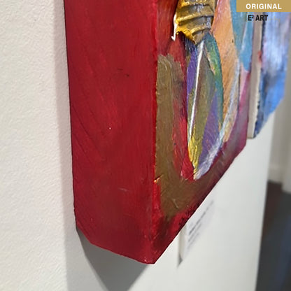 'Galaxy blue Series 1-10' by Shirley Kwak, 5.5" x 5.5"