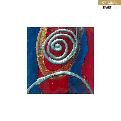 'Galaxy blue Series 1-10' by Shirley Kwak, 5.5" x 5.5"
