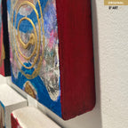 'Galaxy blue Series 1-10' by Shirley Kwak, 5.5" x 5.5"