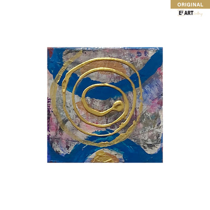 'Galaxy blue Series 1-10' by Shirley Kwak, 5.5" x 5.5"