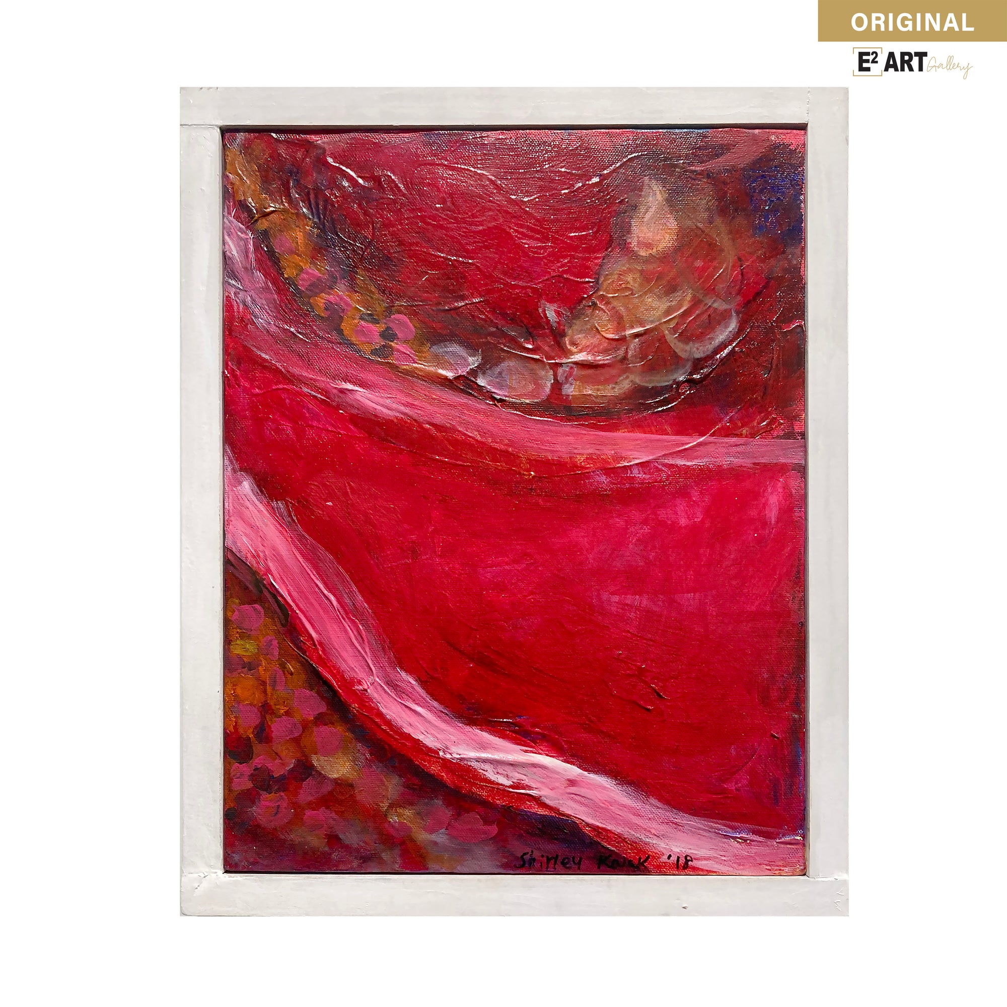 'Galaxy Red 1' by Shirley Kwak, 11" x 14"