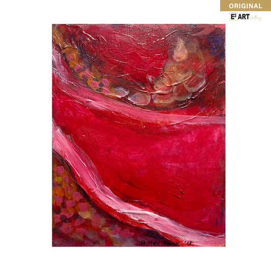 'Galaxy Red 1' by Shirley Kwak, 11" x 14"