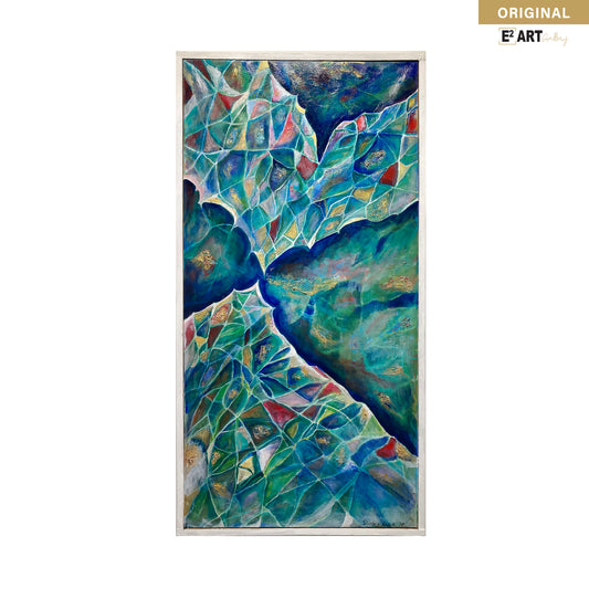 'Harmony Of Light & Sound 2' by Shirley Kwak, 24" x 48"
