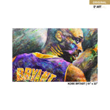 Kobe Bryant Canvas Acrylic Painting Wall Art Decor by Steve Moon, 51" x 32"