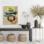Great Movement Canvas Acrylic Painting Wall Art Decor by Steve Moon, 24" x 30"