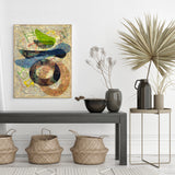 Great Movement Canvas Acrylic Painting Wall Art Decor by Steve Moon, 24" x 30"